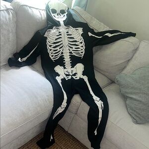 Black Skeleton Costume Onesie